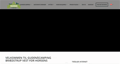Desktop Screenshot of gudenaacamping.dk